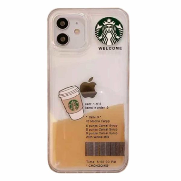 Starbucks Floating Coffee Liquid Case iPhone 13 Pro - Brown