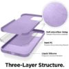 Silicone iPhone 14 Pro Max Back Case - Stone Grey - Image 3