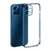 Dezoe - Square Frame Flat Side Case Cover with Camera Protector - iPhone 14 Pro Max - Blue