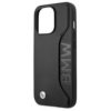 BMW Leather Card-slot Back Cover For iPhone 14 - Black - Image 3