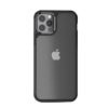 Matte Carbon Fiber Design Shockproof iPhone 12 Mini Back Case - Matte Black