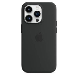 Silicone iPhone 14 Pro Max MagSafe Back Case - Black