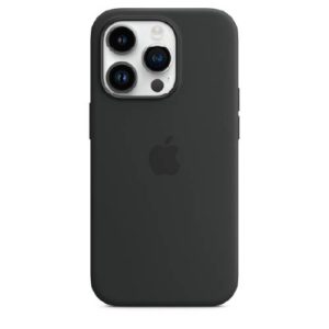 Silicone iPhone 14 MagSafe Back Case - Black