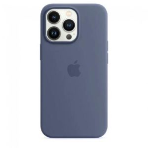 Silicone iPhone 14 Pro Max Back Case - Lilac Blue