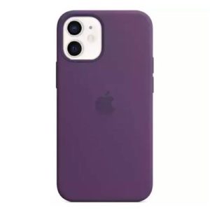 Silicone iPhone 12 Pro Max Back Case - Purple