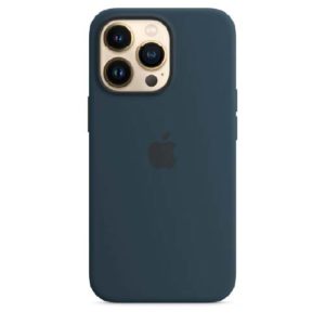 Silicone iPhone 13 Pro Max Back Case - Midnight Blue