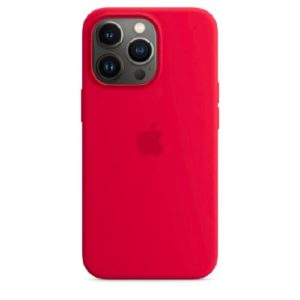 Silicone iPhone 13 Pro Max Back Case - Red