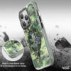 Youngkit Camouflage Series Anti-Drop Magsafe Case for iPhone 14 Pro Green - Image 3